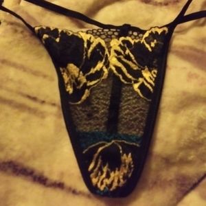 3/$10 1pr gold/silver lace g string thong panties MUST BUNDLE